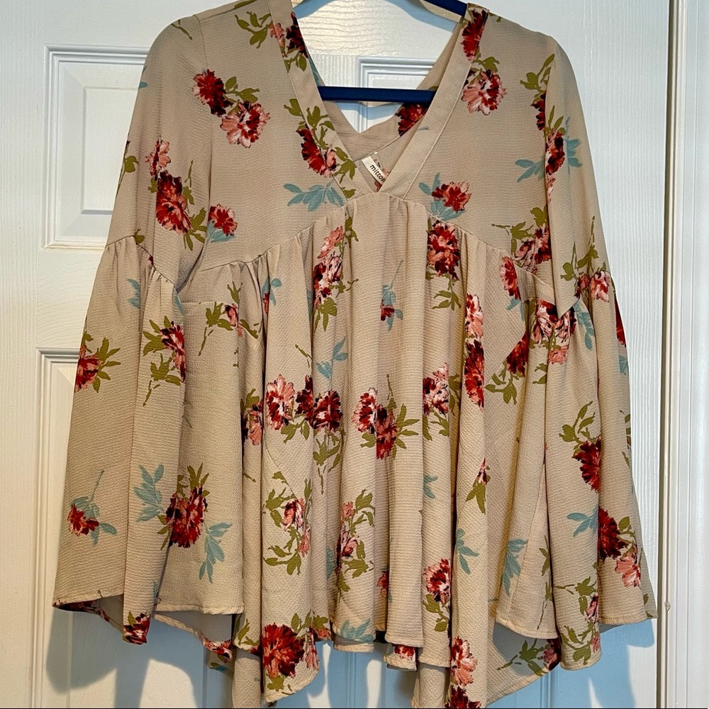 Mittoshop Floral Flowy Top - SIZE M